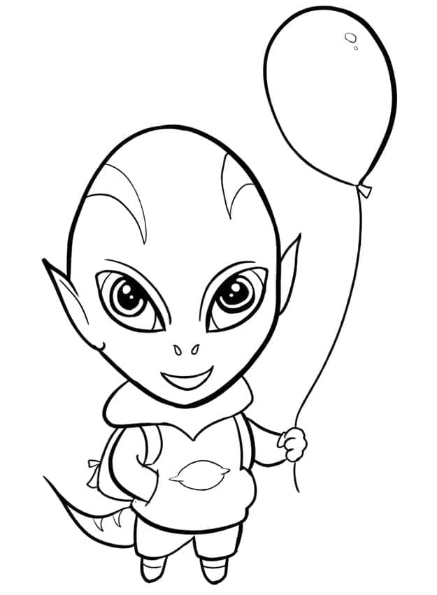 Außerirdischer Druckbar ausmalbilder