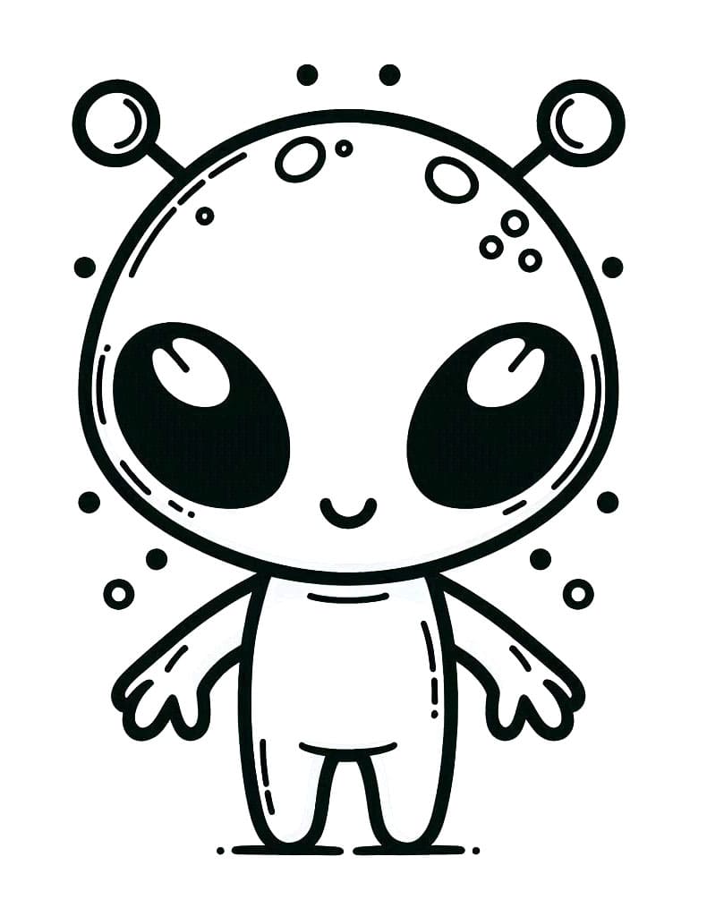 Außerirdischer Für 4-Jährige Kinder ausmalbilder