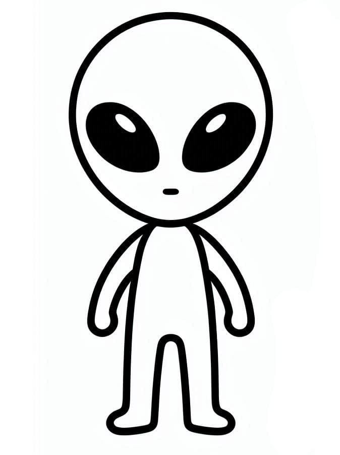 Außerirdischer Für 5-Jährige Kinder ausmalbilder