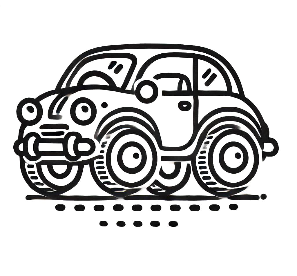 Auto druckbar für Kinder ausmalbilder