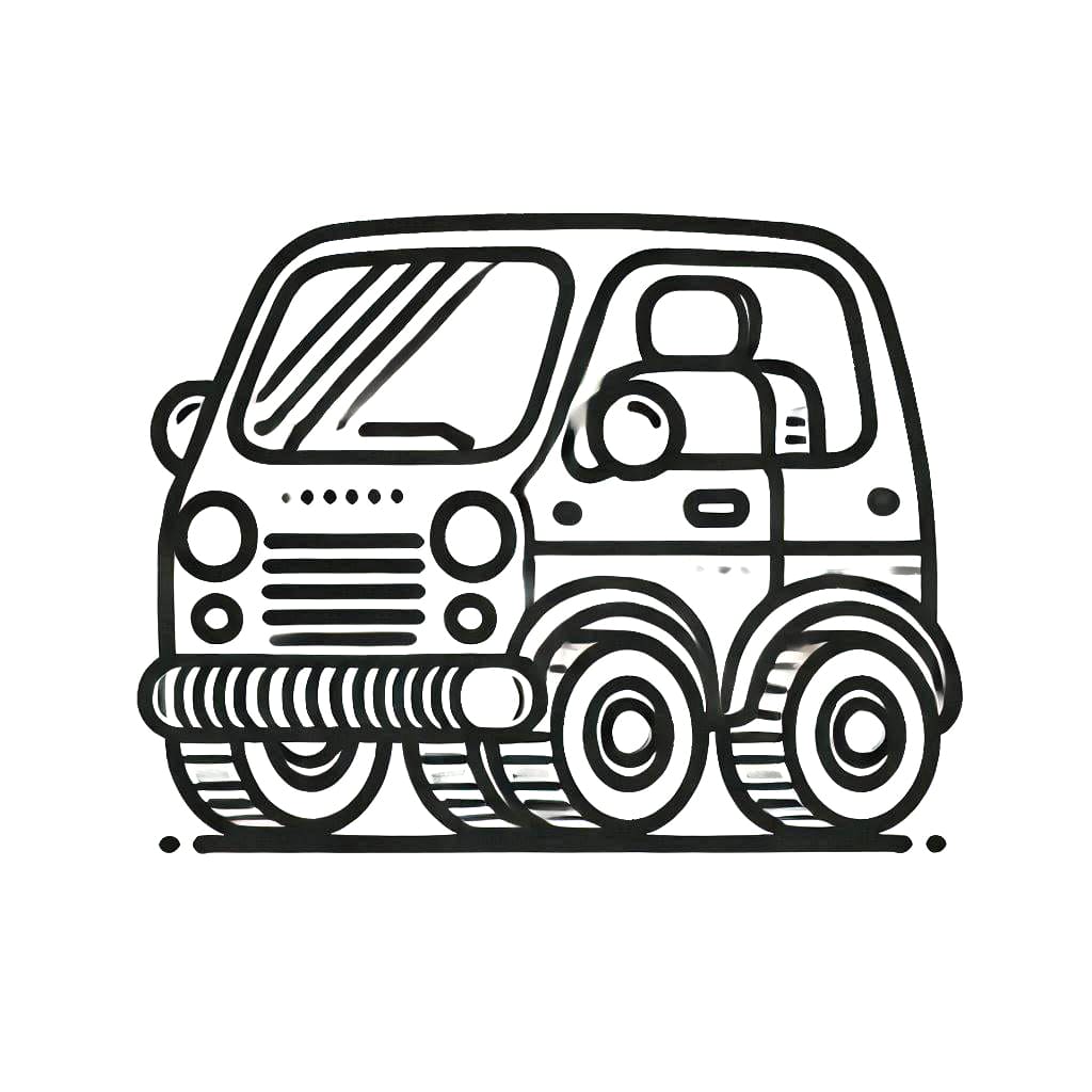 Auto druckfertig ausmalbilder