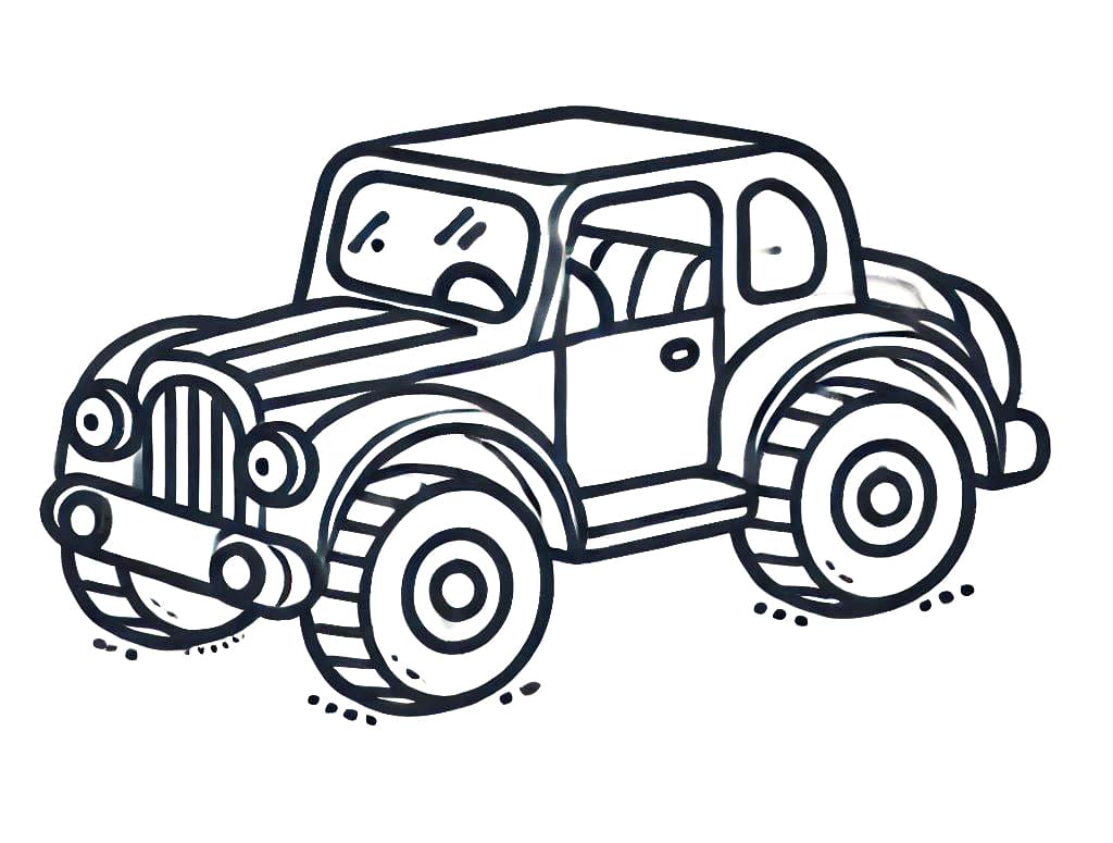 Auto kostenlos für Kinder ausmalbilder