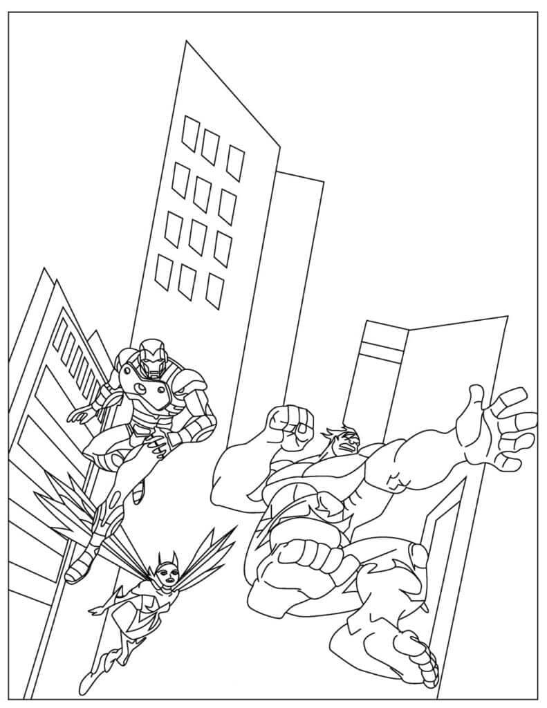 Avengers Superheld ausmalbilder