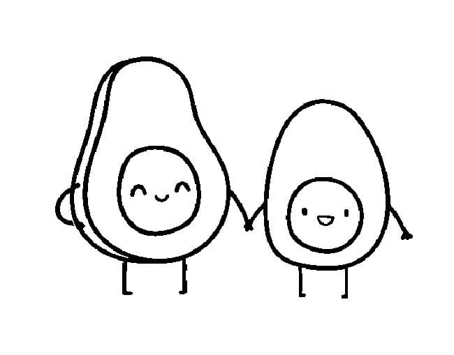 Avocado (1) ausmalbilder