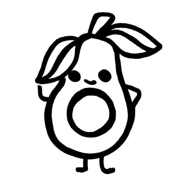 Avocado (2) ausmalbilder