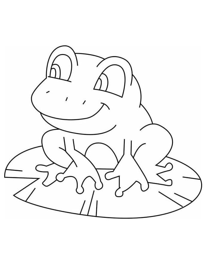 Baby Frosch ausmalbilder