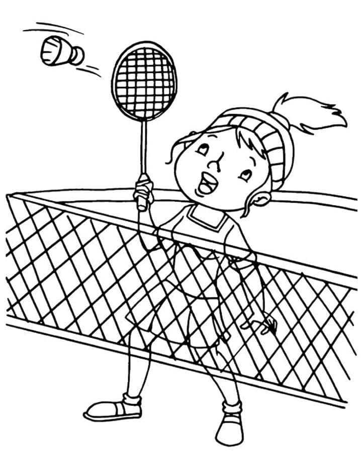 Badminton 1 ausmalbilder