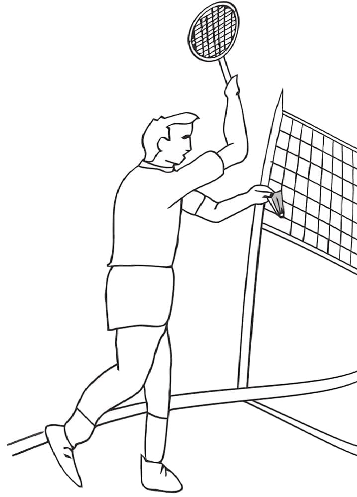 Badminton Bild Frei ausmalbilder