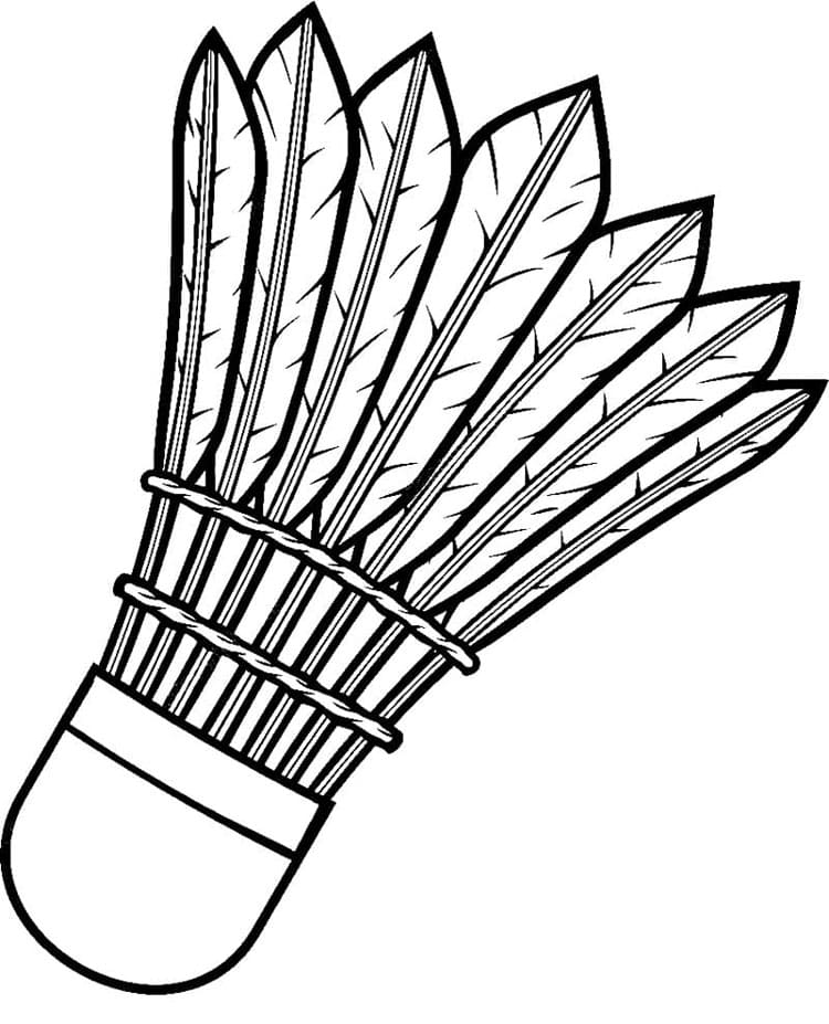 Badminton Druckbar ausmalbilder