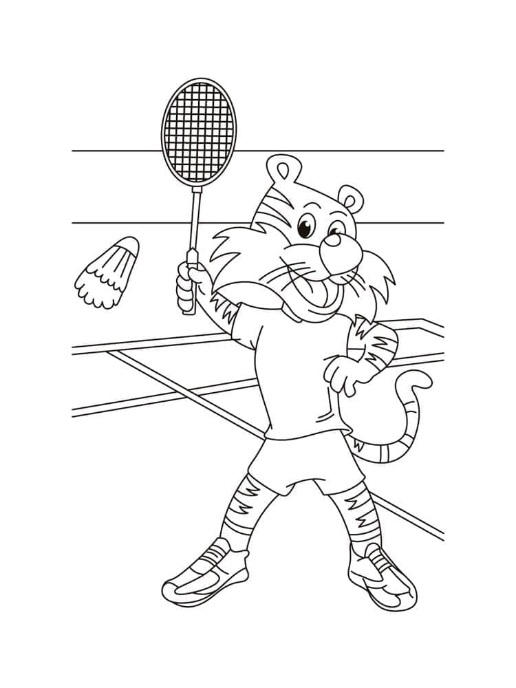 Badminton Für Kinder Gratis ausmalbilder