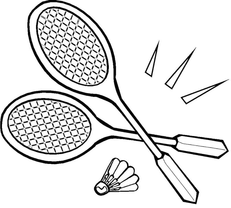 Badminton Für Kostenlos ausmalbilder