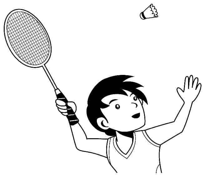 Badminton Kostenlos Für Kinder ausmalbilder