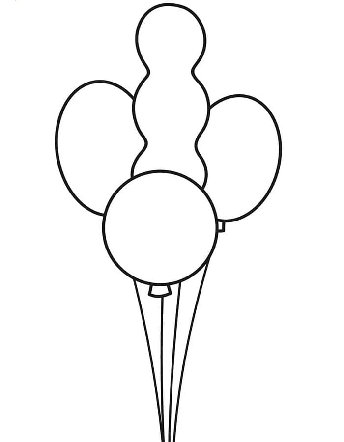 Ballon Bild Kostenlos ausmalbilder