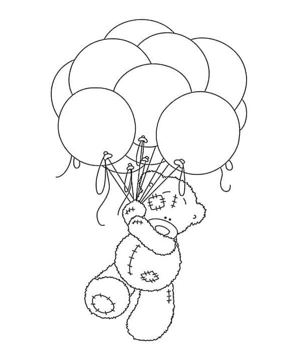 Ballon Druckbar ausmalbilder