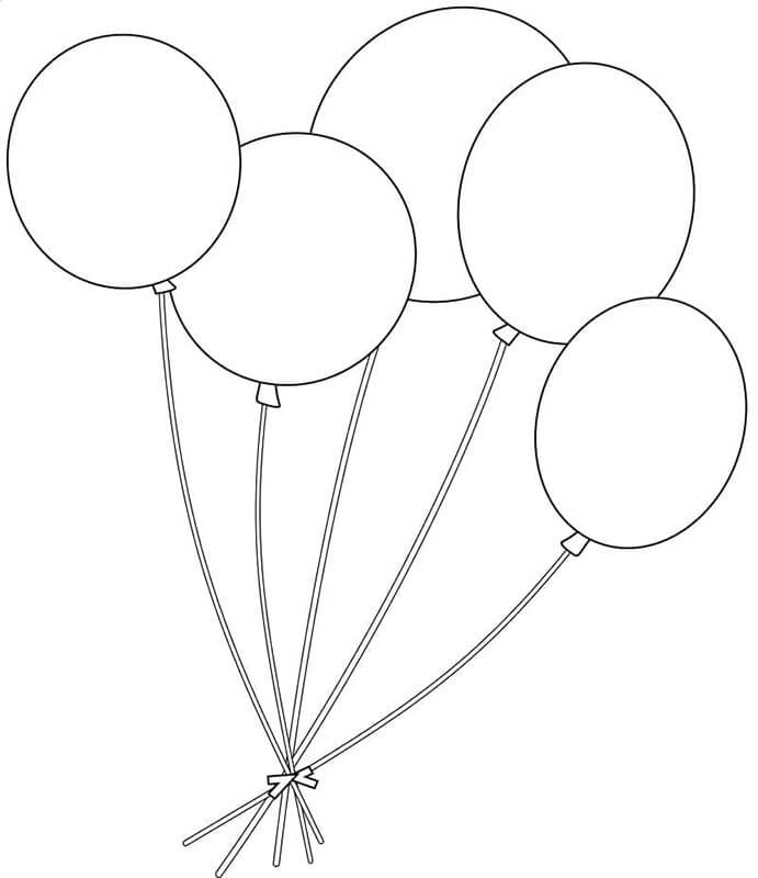 Ballon Für 4-Jährige Kinder ausmalbilder