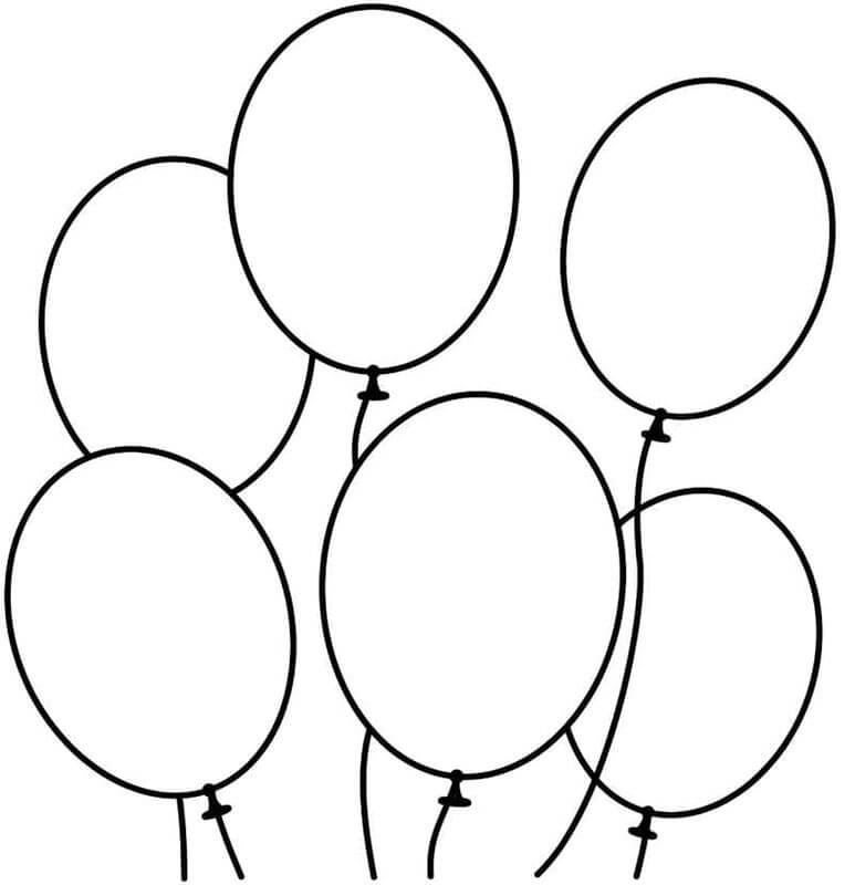 Ballon Für 6-Jährige Kinder ausmalbilder