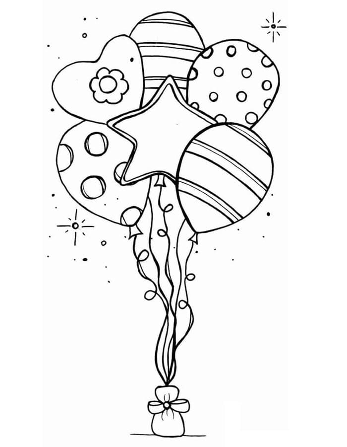 Ballon Für Kostenlos ausmalbilder