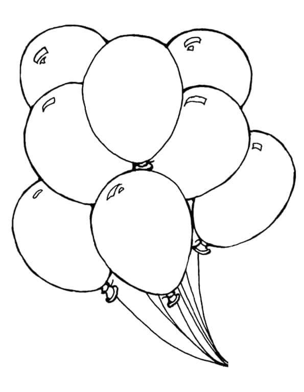 Ballon Kostenlos Für Kinder ausmalbilder