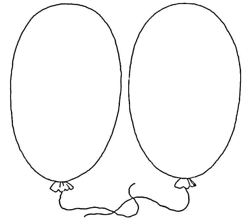 Ballon Kostenlos ausmalbilder