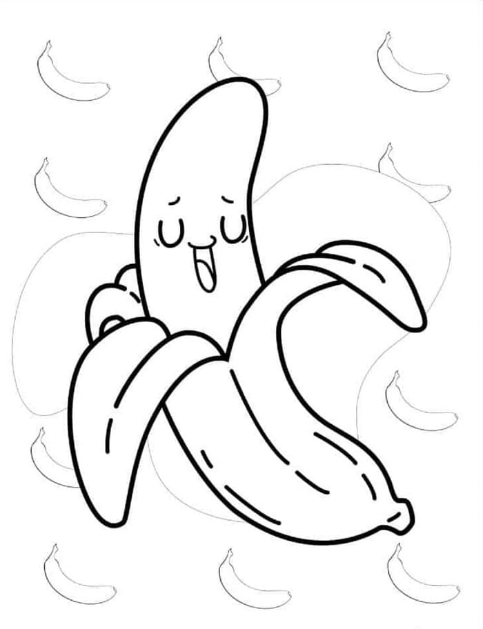 Banane (7) ausmalbilder