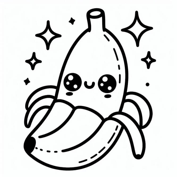 Banane Bild ausmalbilder