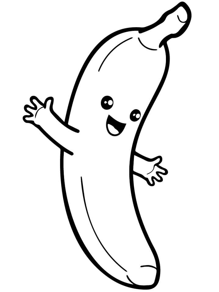 Banane für 3-jährige Kinder ausmalbilder