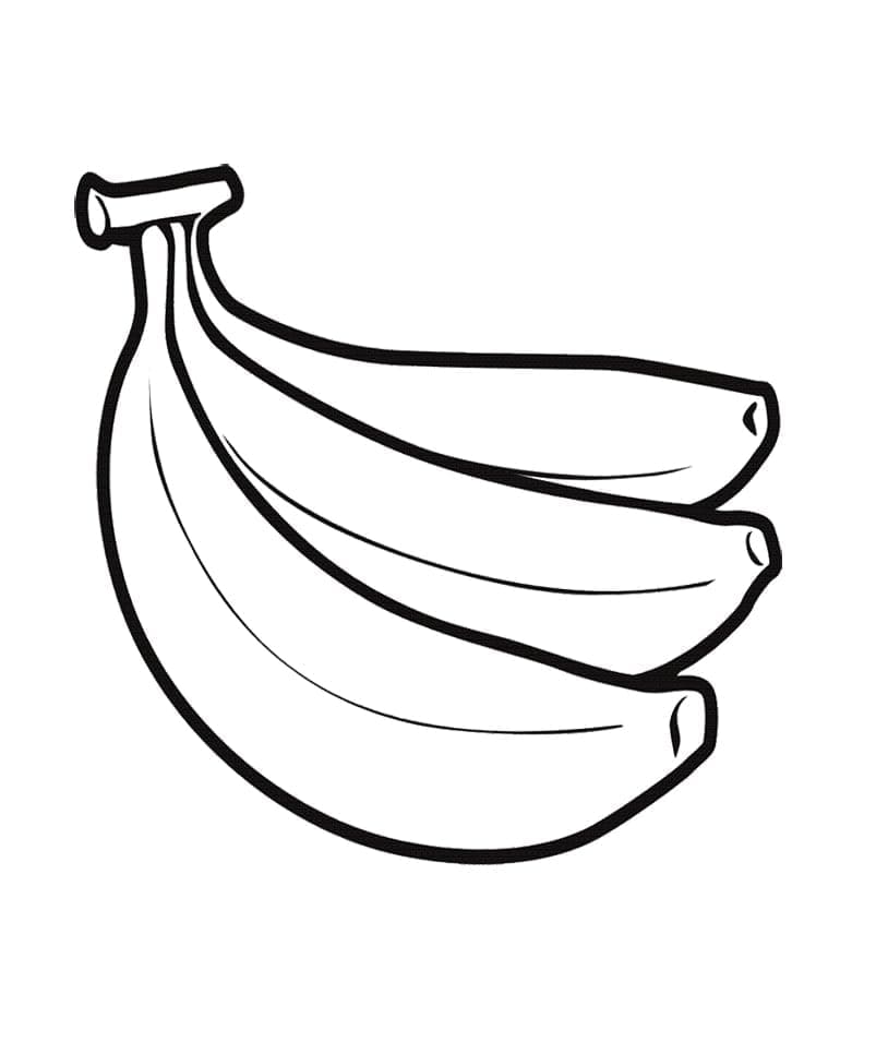 Banane kostenlos ausmalbilder