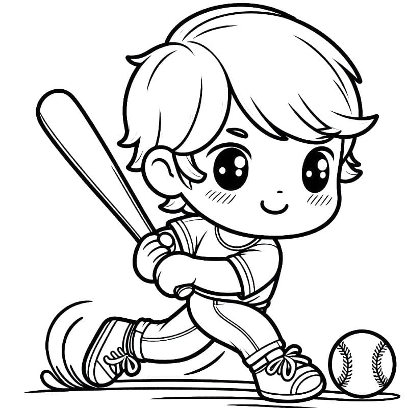 Baseball Bild Frei ausmalbilder