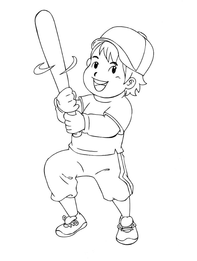 Baseball Druckbar Kostenlos ausmalbilder