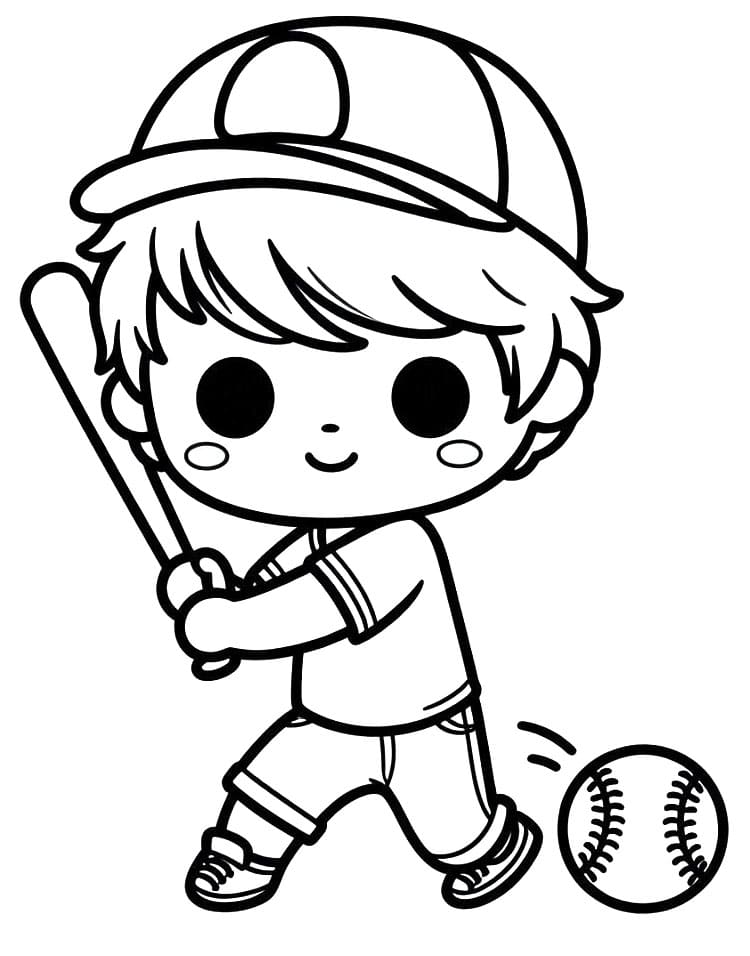 Baseball Für 1-Jährige Kinder ausmalbilder