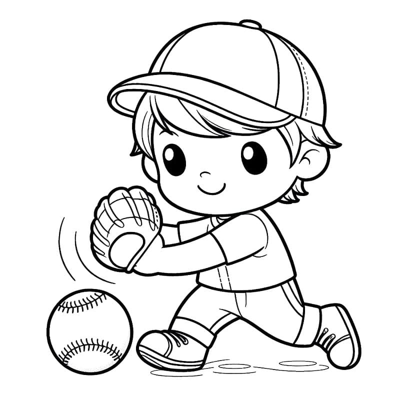 Baseball Für 5-Jährige Kinder ausmalbilder