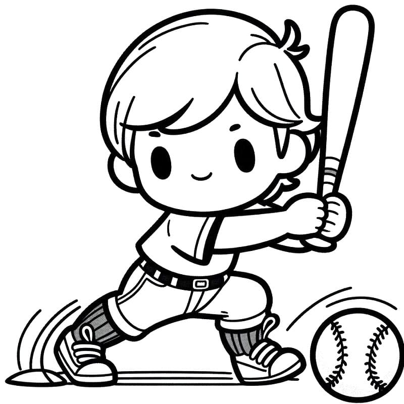 Baseball Für 6-Jährige Kinder ausmalbilder