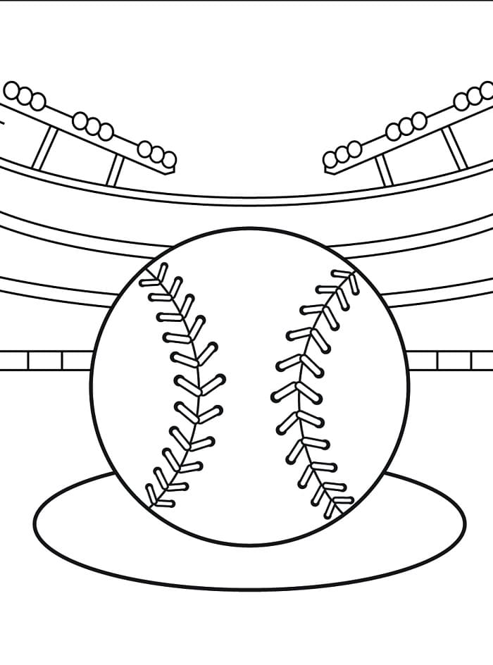 Baseball Kostenlos ausmalbilder