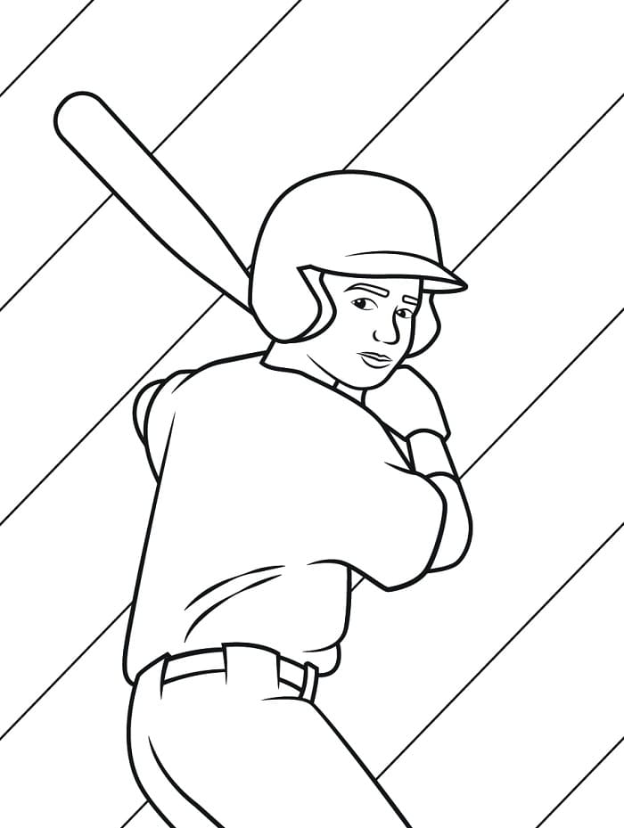 Baseball Spielen ausmalbilder