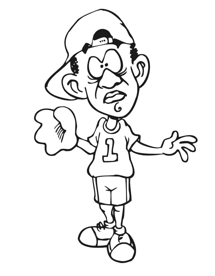 Baseball Zum Drucken ausmalbilder