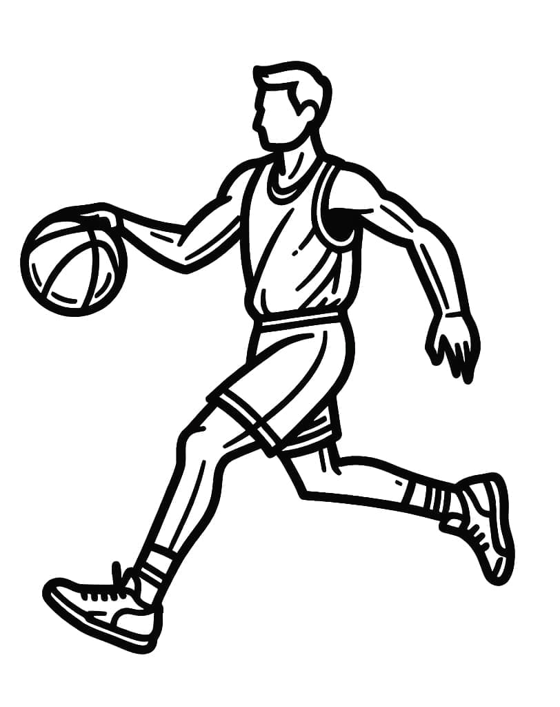 Basketball Zum Drucken ausmalbilder