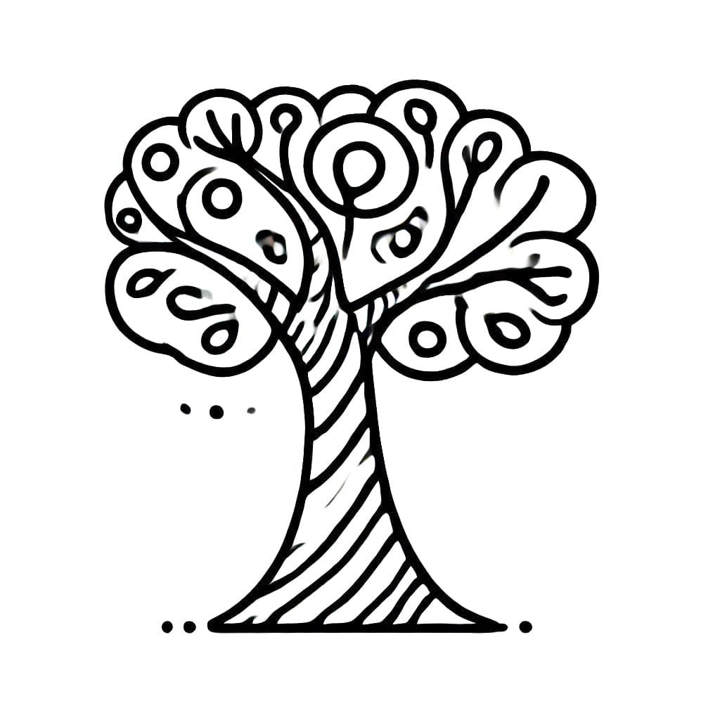 Baum Malvorlage für Kinder ausmalbilder