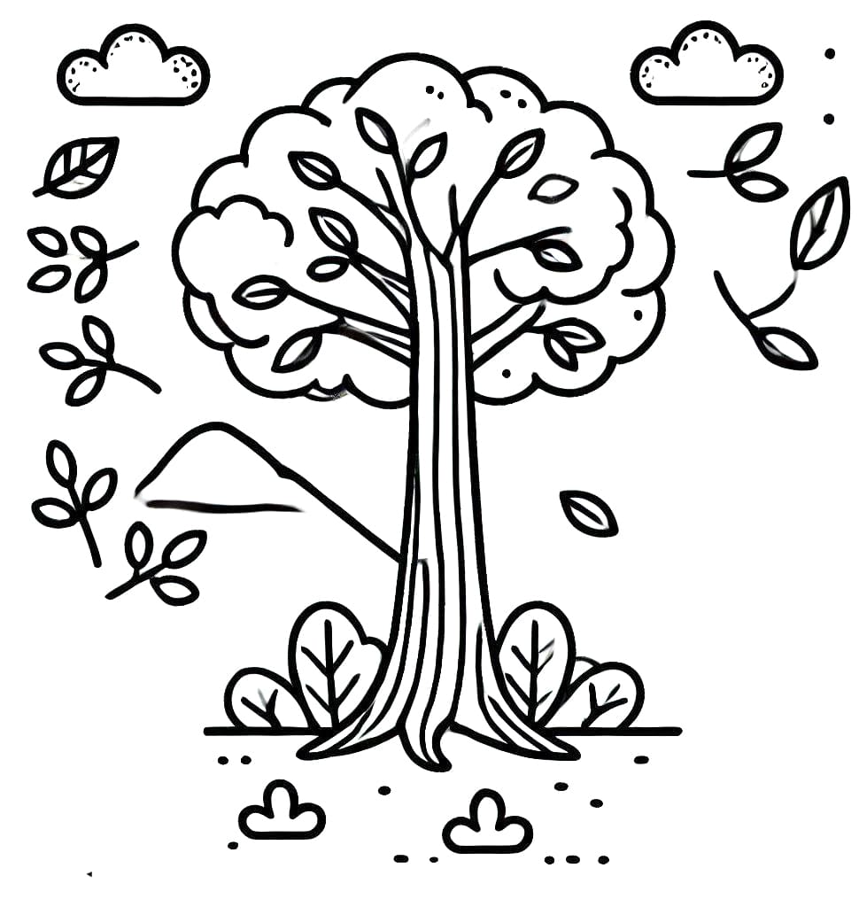 Baum für 2-jährige Kinder ausmalbilder