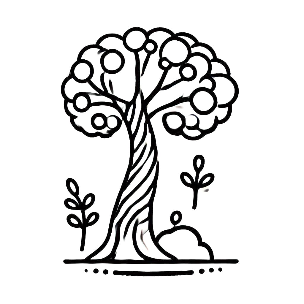 Baum für Kinder ausmalbilder
