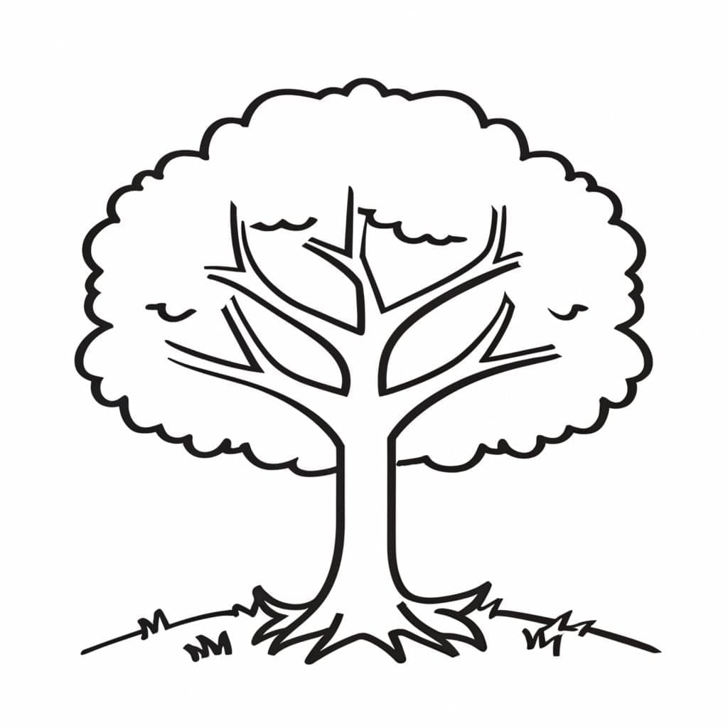 Baum kostenlos ausmalbilder
