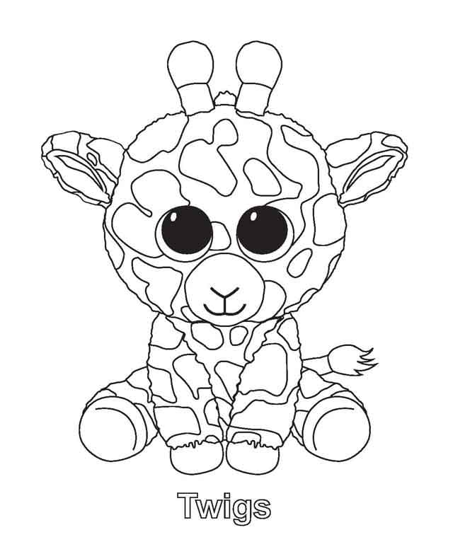 Beanie Boos Gratis ausmalbilder