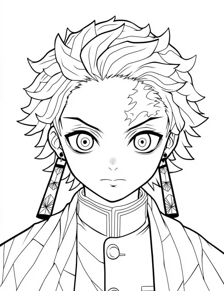 Beeindruckendes Demon Slayer ausmalbilder