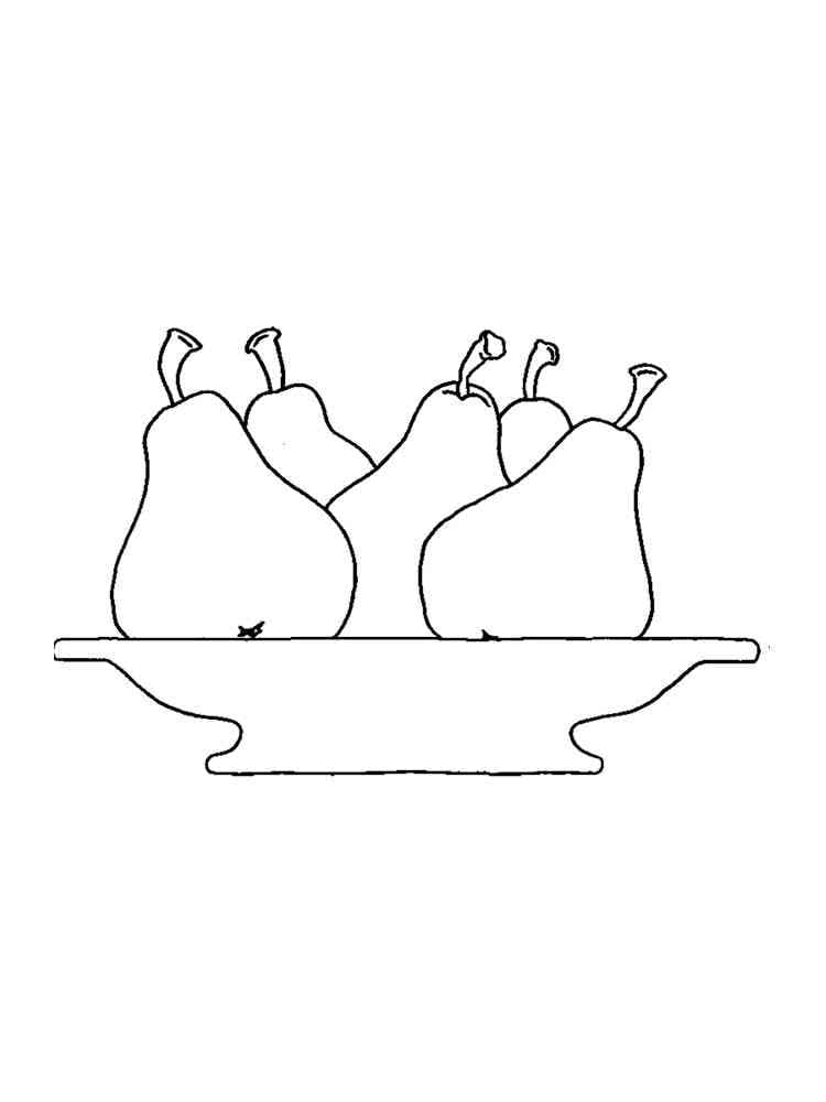 Birne für 2-jährige Kinder ausmalbilder