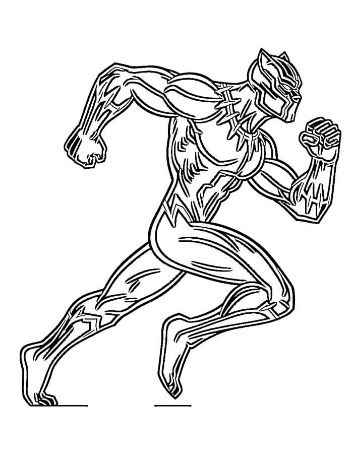 Black Panther Malvorlage für Kinder ausmalbilder