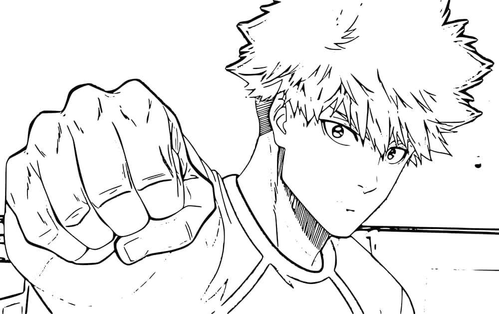 Blue Lock Bild gratis ausmalbilder