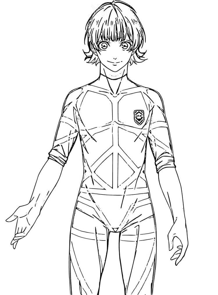 Blue Lock druckfertig ausmalbilder