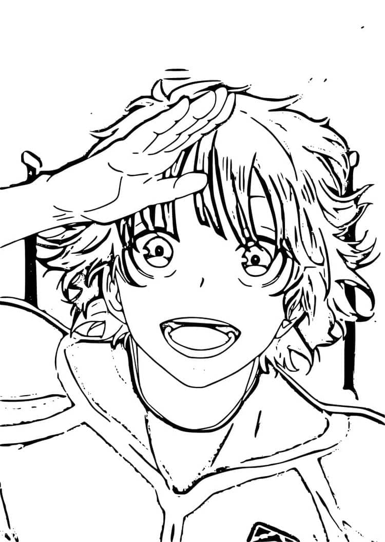 Blue Lock gratis ausmalbilder