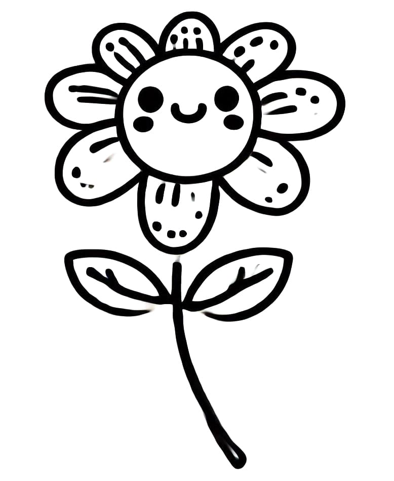 Blume für 5-jährige Kinder ausmalbilder