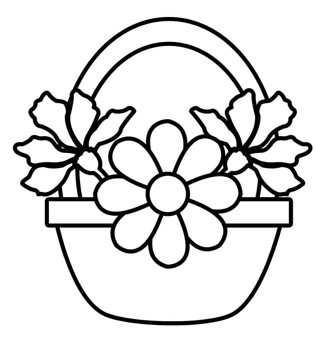 Blumenbild gratis ausmalbilder