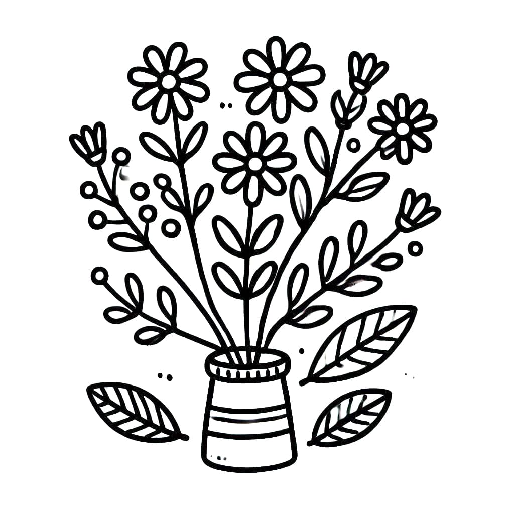 Blumenbild zum Drucken ausmalbilder